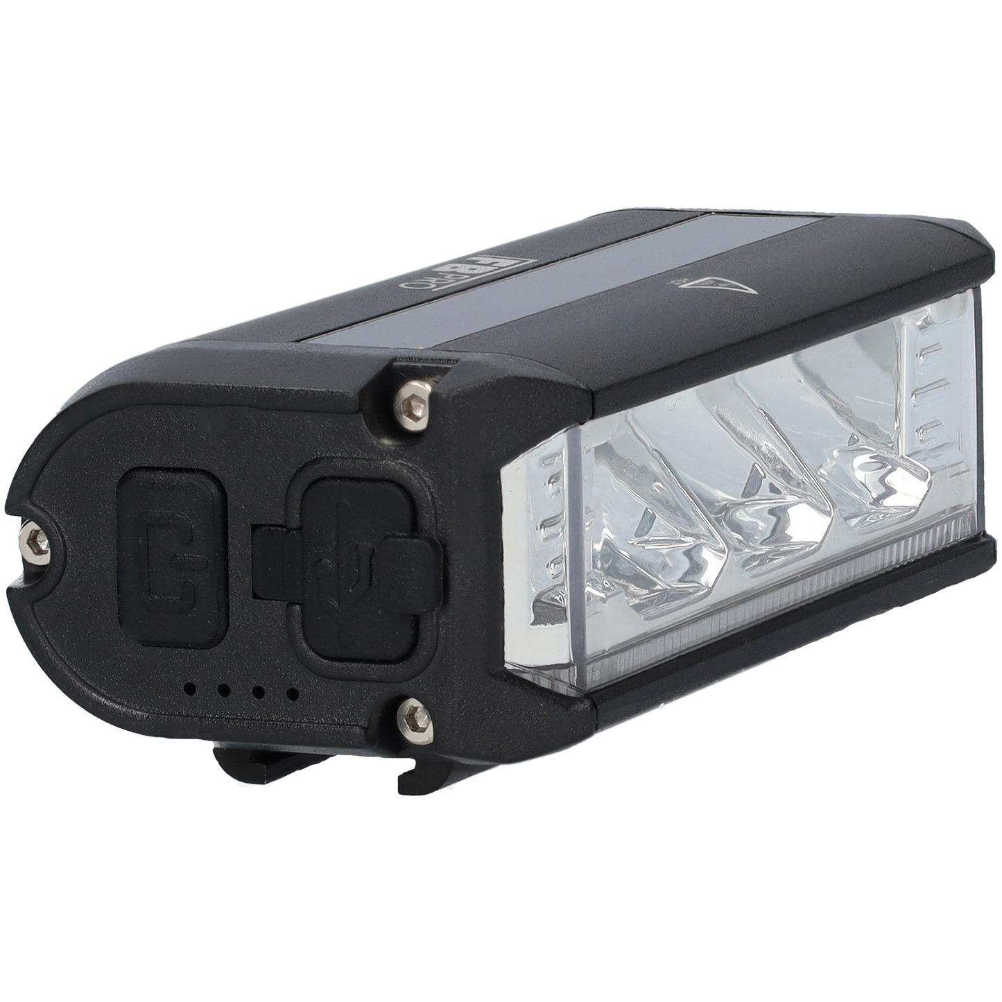 Fietslamp LED met achterlicht - Voor- en achterlicht combi deal - Zwart