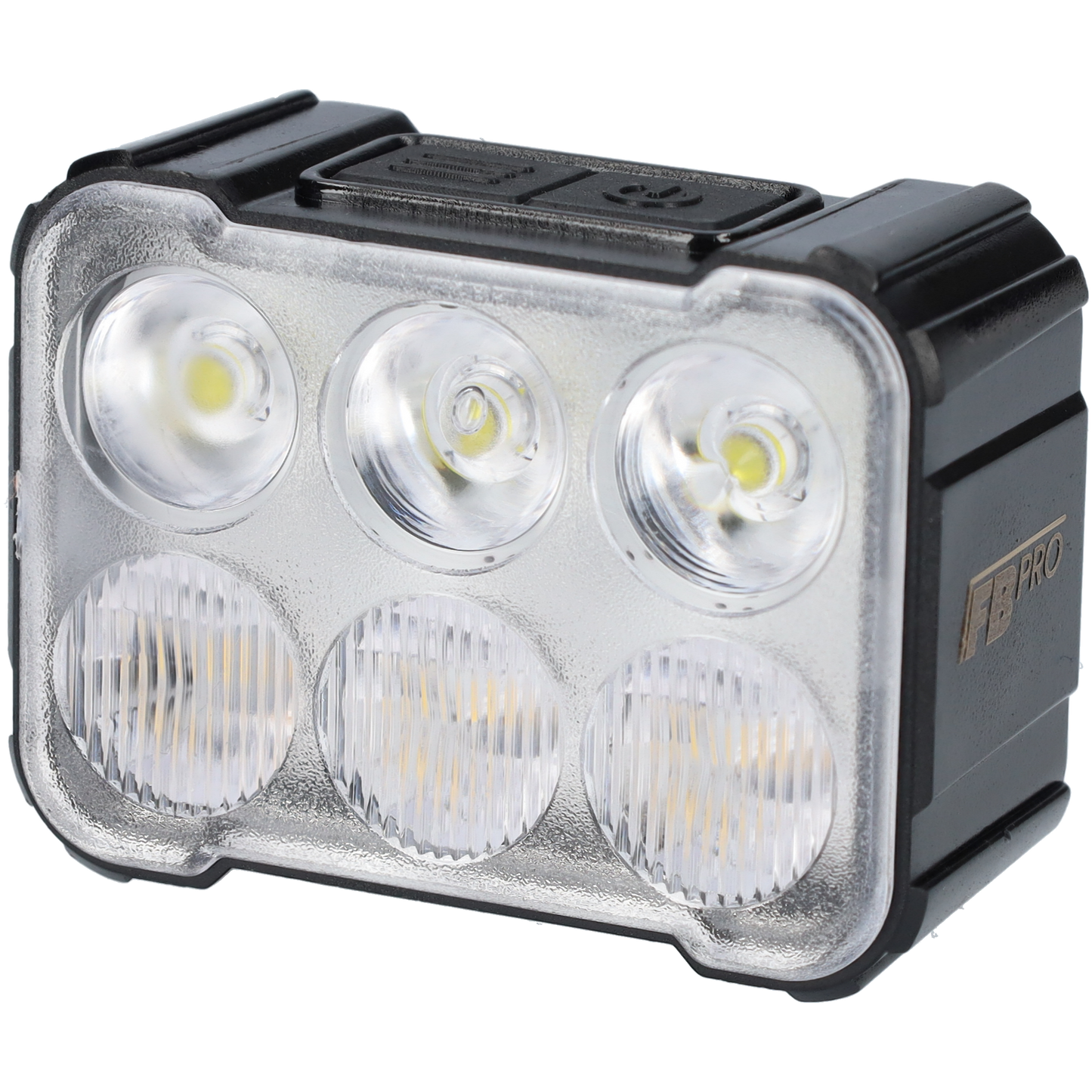 LED fietslampen - Voor- en achterlicht fiets - Fietslichten - 3,7V - 6 verschillende standen - Zwart