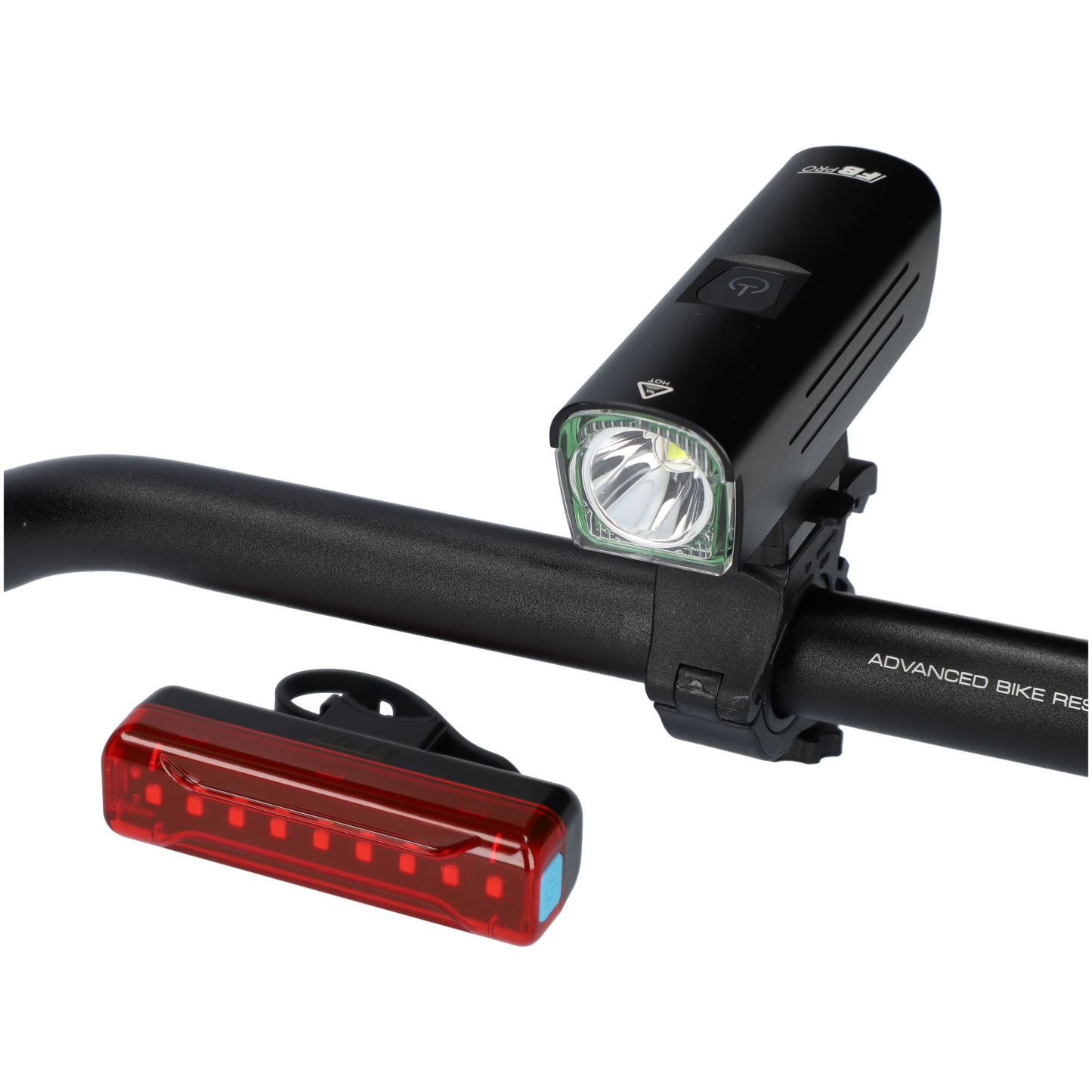 Fietslamp LED met achterlicht - Voorlamp en achterlamp - Fietslicht - Bike light - Zwart
