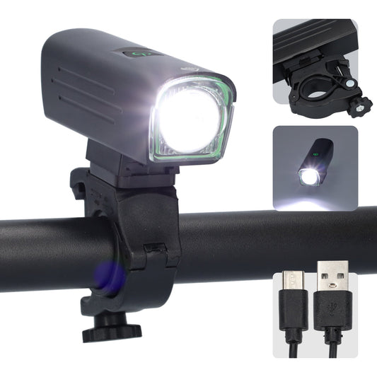 Fietslamp LED - Fietslicht - Bikelight - Voorlicht voor fietsen - Zwart