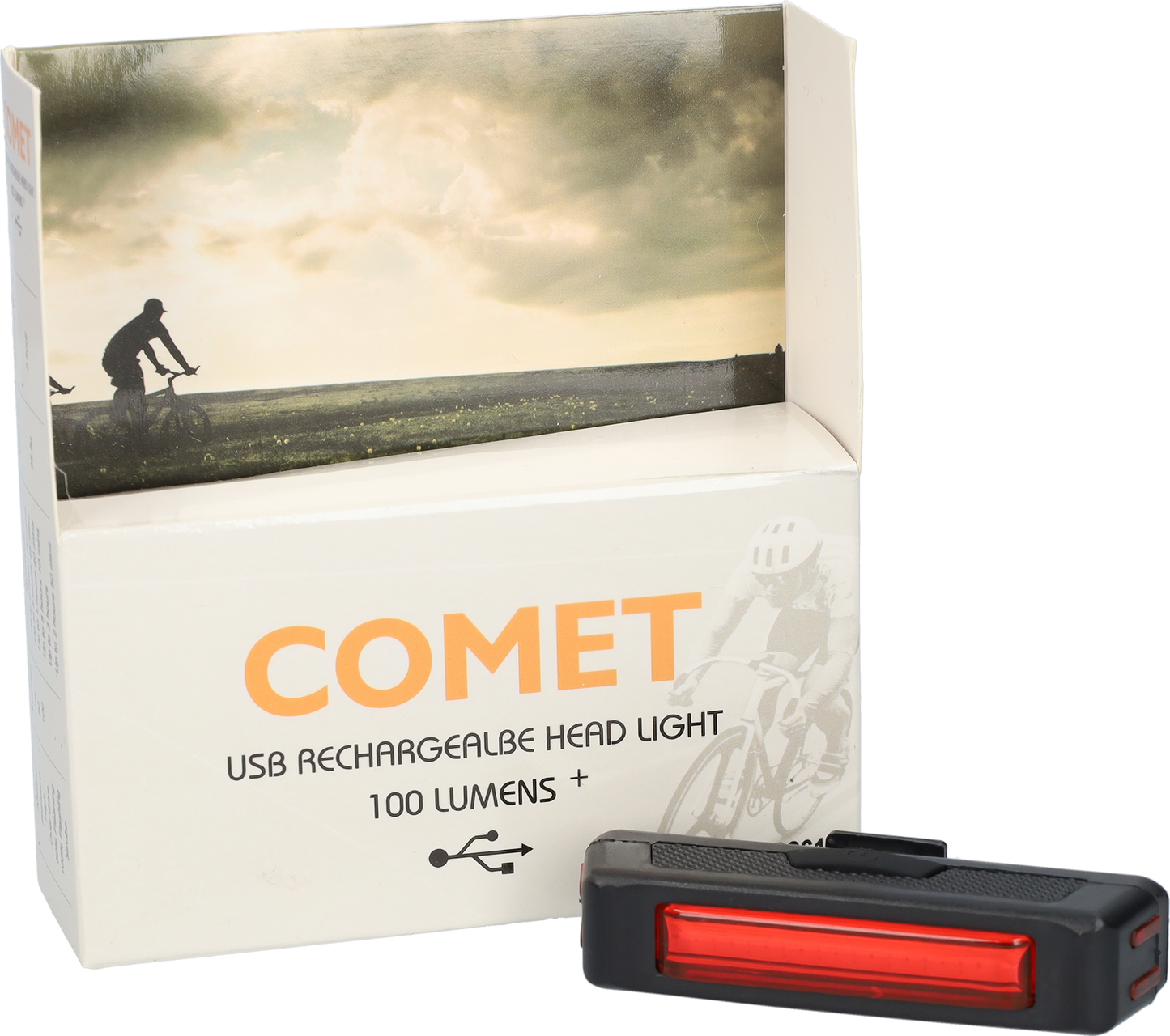 LED fietslamp - Achterlicht fiets - Fietsverlichting - 100 Lumen - 3,7V en 500mAh - USB oplaadbaar - Zwart