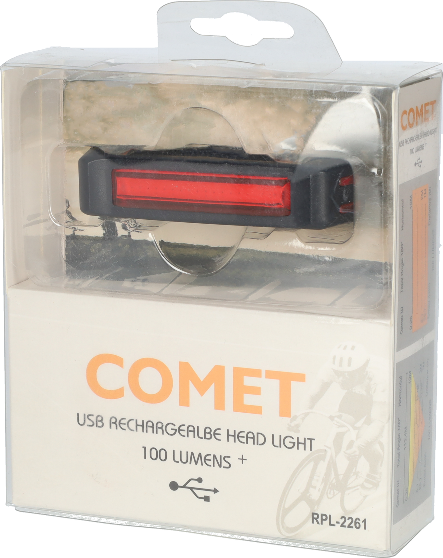 LED fietslamp - Achterlicht fiets - Fietsverlichting - 100 Lumen - 3,7V en 500mAh - USB oplaadbaar - Zwart