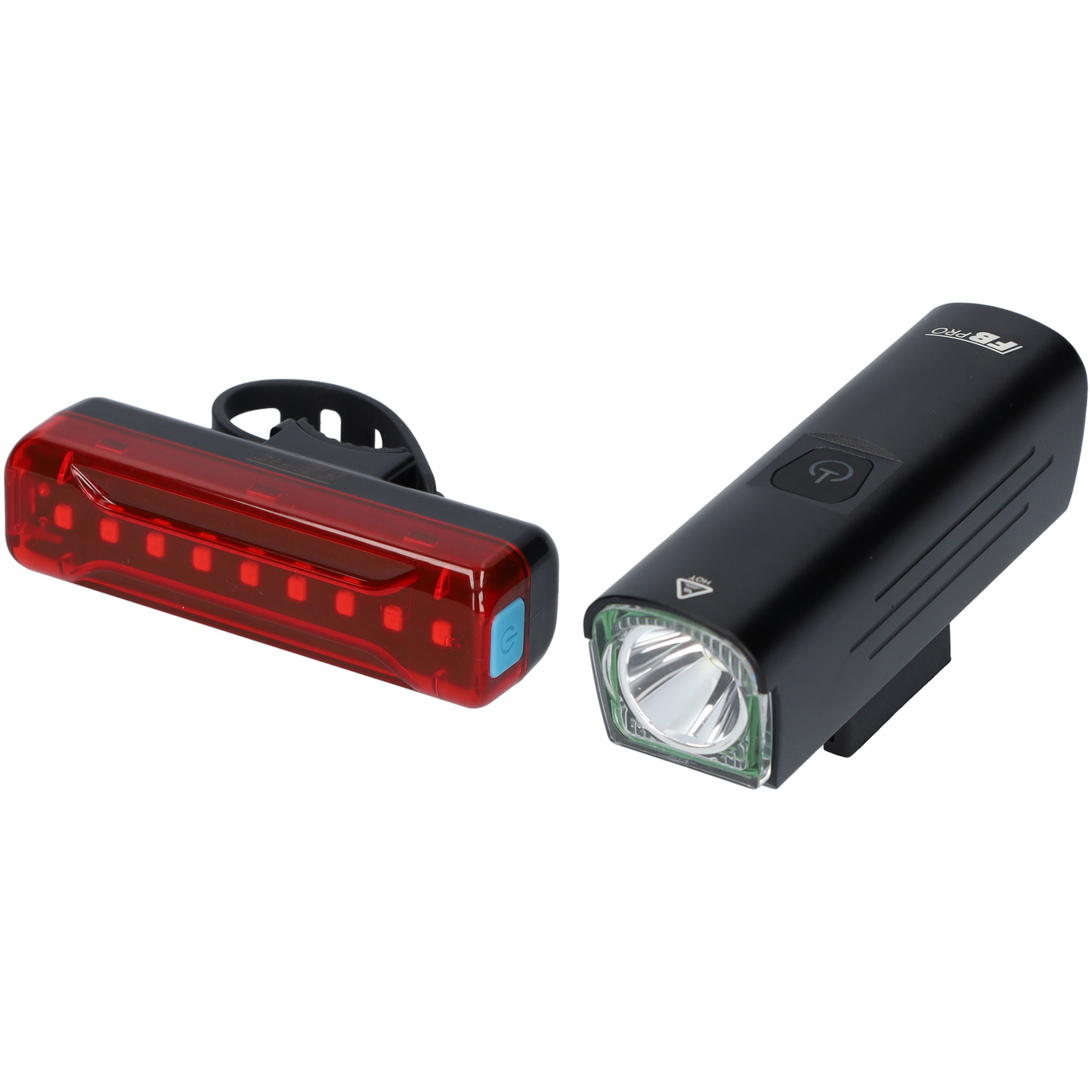 Fietslamp LED met achterlicht - Voorlamp en achterlamp - Fietslicht - Bike light - Zwart